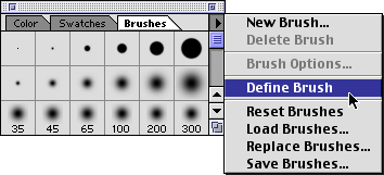 square pixel brush photoshop