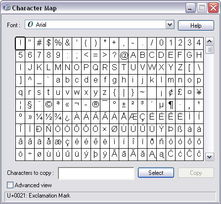 Charmap1 