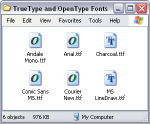 convert mac ttf for windows